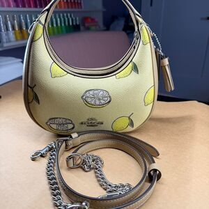 Coach Carmen Mini Lemon Print bag